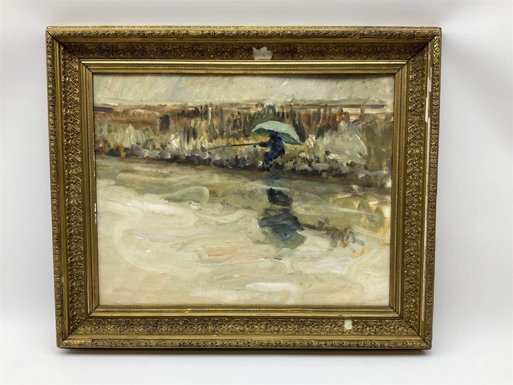 Impressionist School (20th century): Fisherman on the Riverside - Image 2 of 7