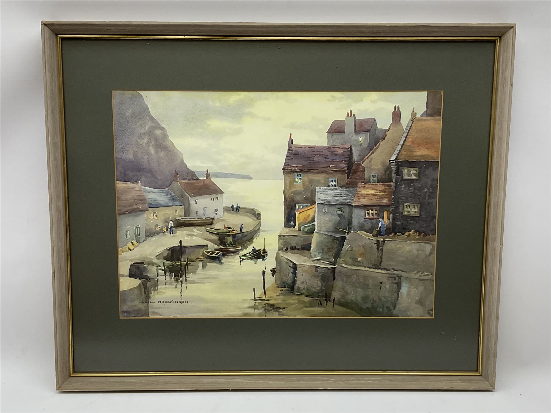 Cecil Thomas Hodgkinson (British 1895-1979): Staithes - Image 3 of 5