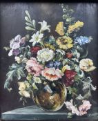 H G Davis (Early/mid-20th century): Still Life of Flowers in a Vase