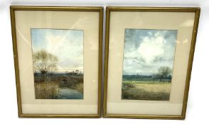 John Reginald Goodman (British 1870-1962): Norfolk Landscapes