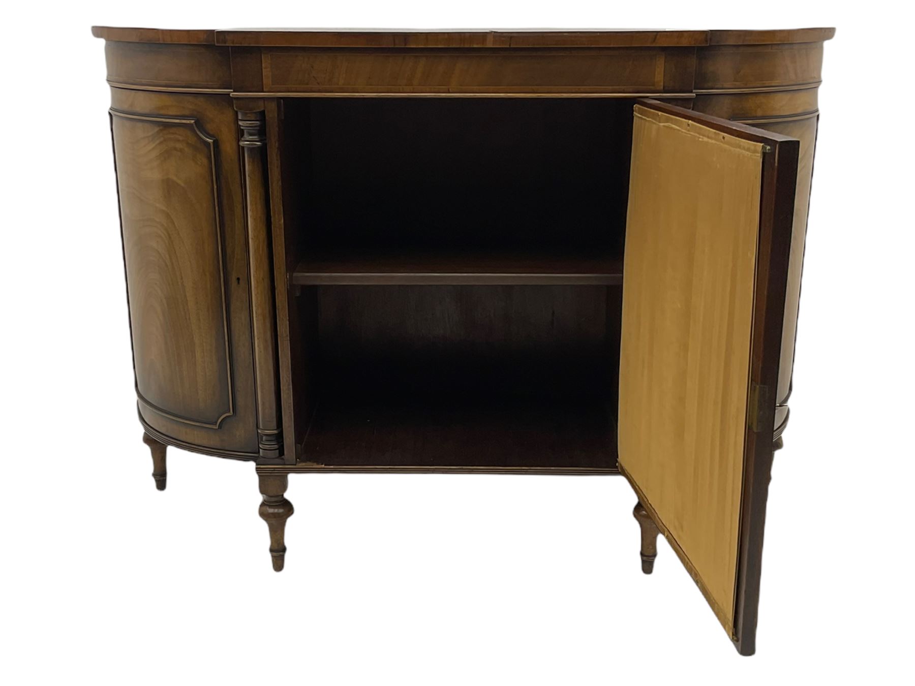 Regency style mahogany credenza side cabinet - Image 4 of 4
