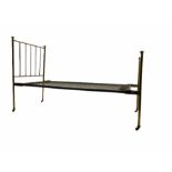 Edwardian brass 3� single bedstead