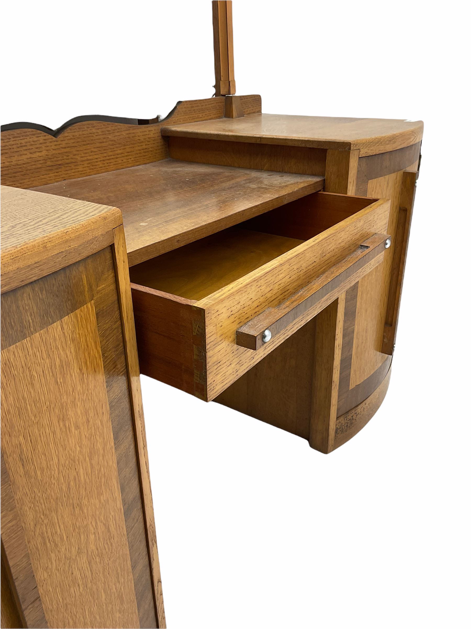 Ernest Gomme - early 20th century Art Deco oak dressing table - Image 5 of 10