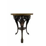 Britannia cast iron circular pub table