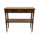 Edwardian pine two tier buffet stand