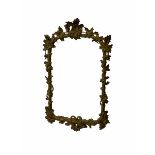 Gilt plaster framed wall mirror