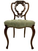 19th century walnut framed chair