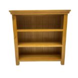 Light oak open bookcase