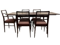 Mid-20th century teak extending dining table