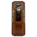 Chinese rosewood corner display cabinet