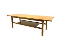 Mid 20th century teak rectangular coffee table