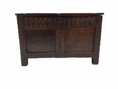 Small 18th century oak coffer