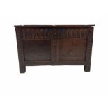 Small 18th century oak coffer