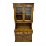 Ercol elm two door display dresser