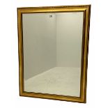 Rectangular bevelled edge wall mirror