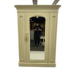 Victorian white painted wardrobe