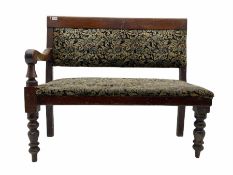 19th century mahogany bench seat