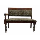 19th century mahogany bench seat