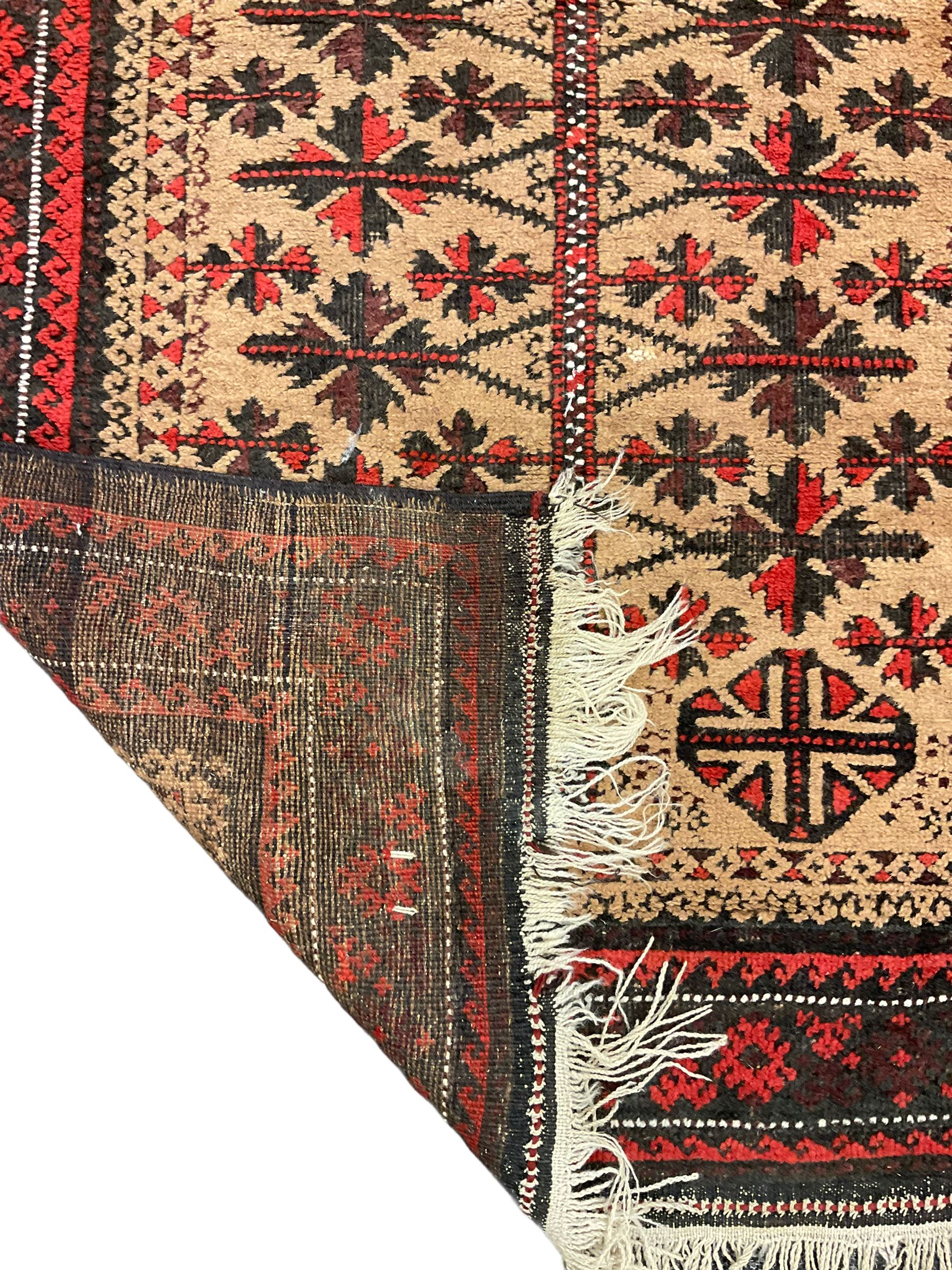 Baluch red and light brown ground prayer rug - Image 2 of 2