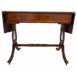 20th century drop leaf sofa table