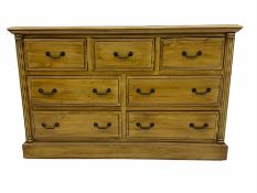 Polished pine chest