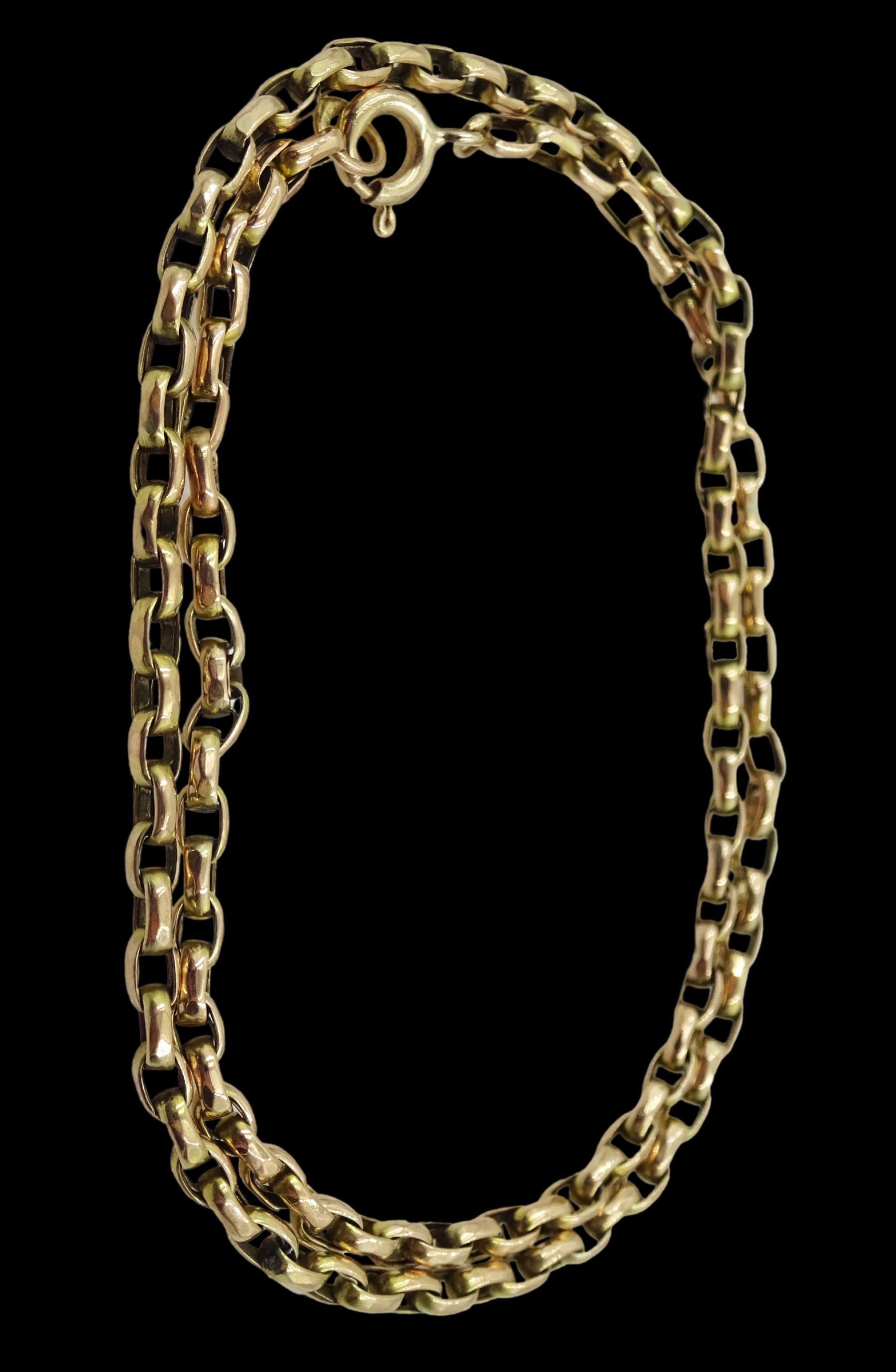 9ct rose gold choker chain