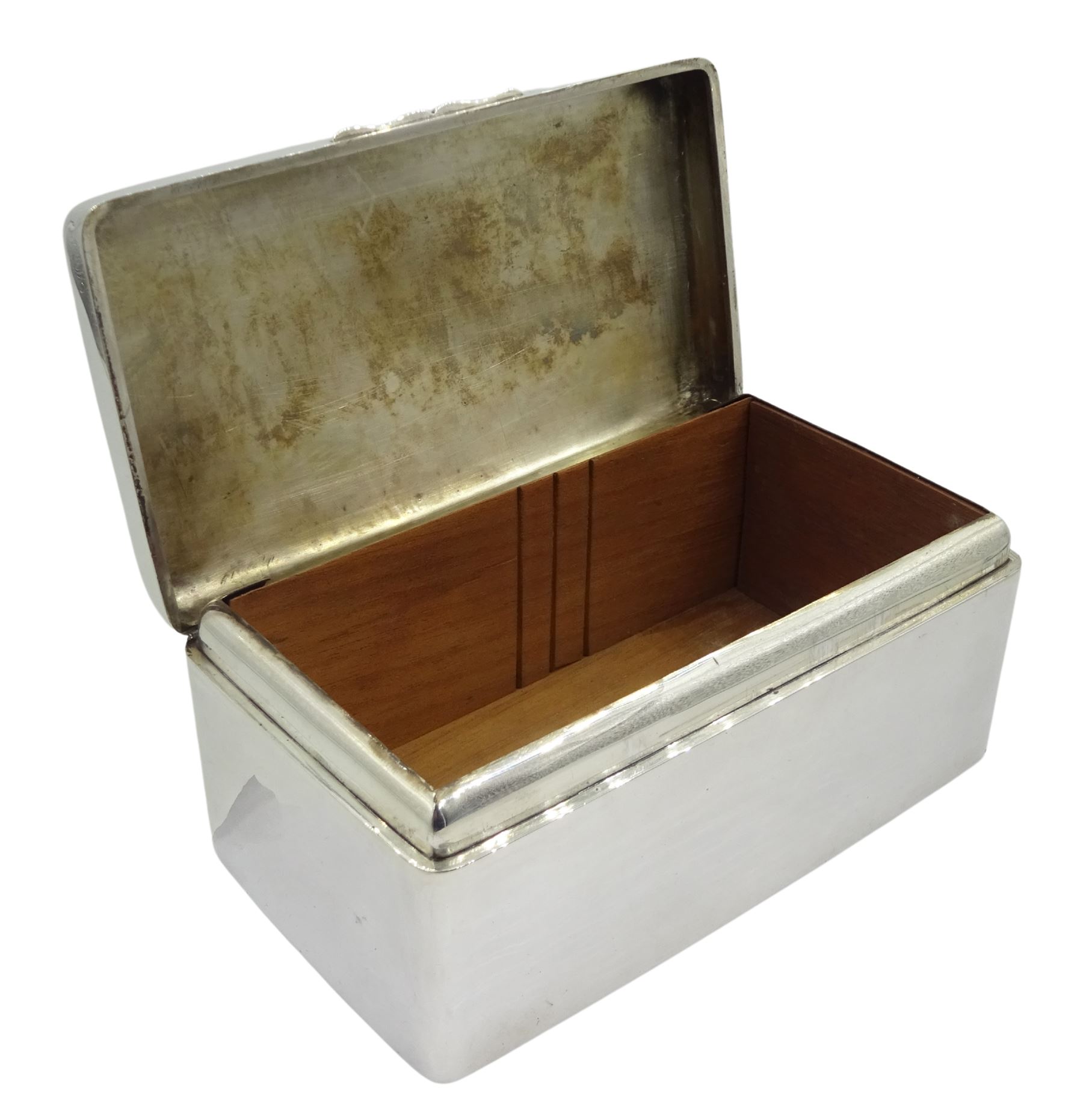 Early 20th century silver cigar box by Asprey & Co Ltd - Image 2 of 3