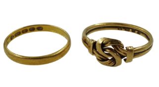 Victorian 18ct gold knot ring