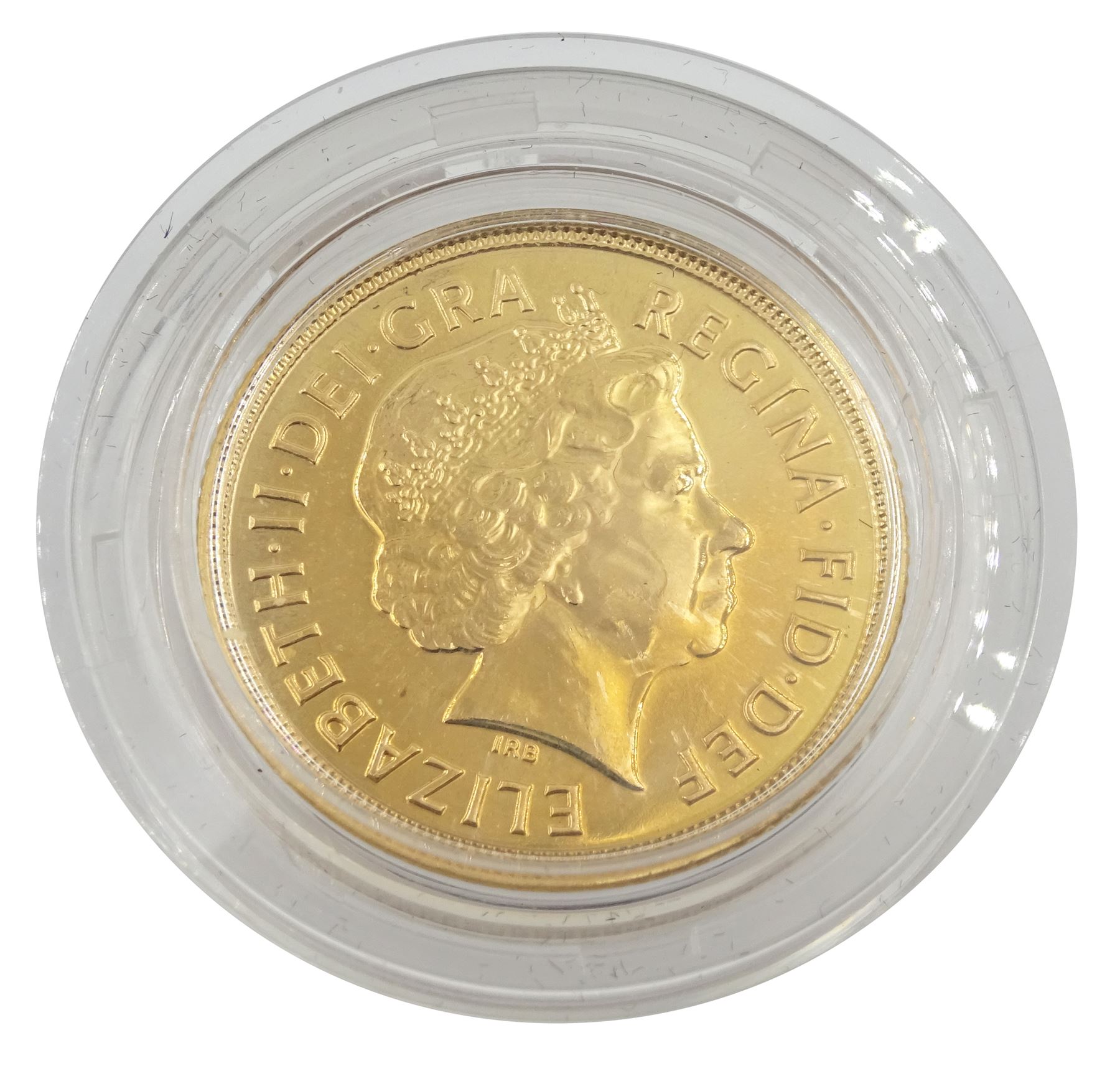 Queen Elizabeth II 2012 Diamond Jubilee celebration gold full sovereign coin - Image 2 of 2