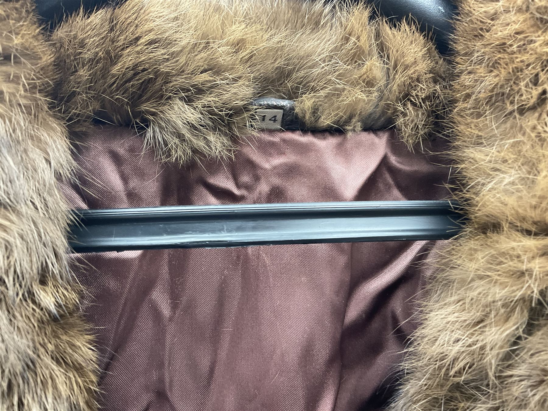 Ladies brown coney fur jacket - Image 2 of 11