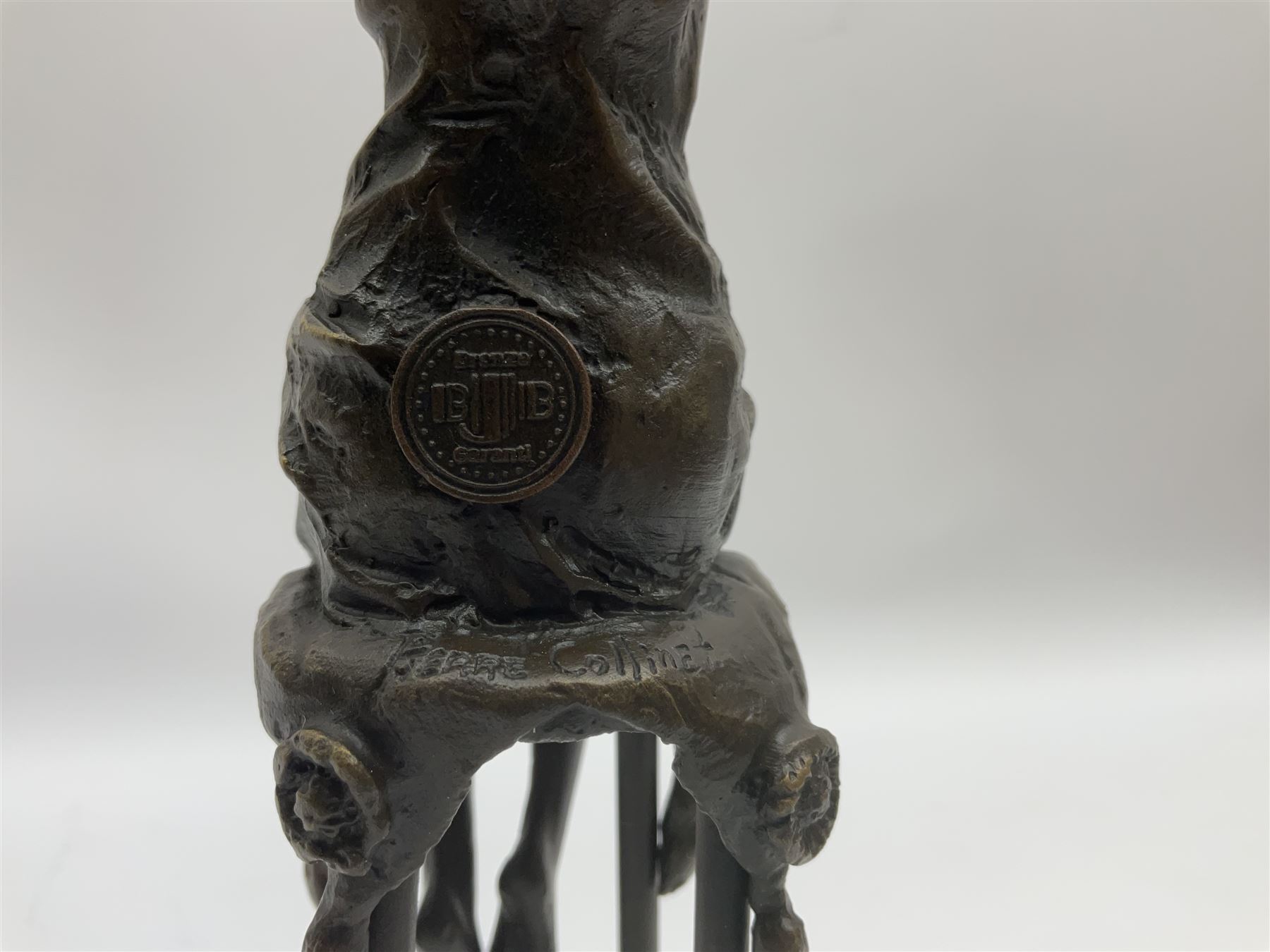 Art Deco style bronze modelled as a female figure seated upon a chair - Image 5 of 8