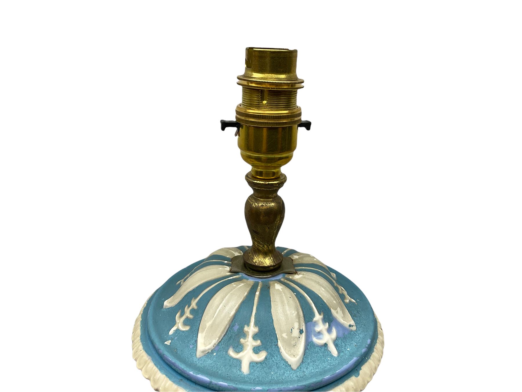 Ceramic urn shaped table lamp on a square pedestal base - Image 11 of 13