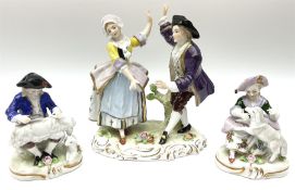 20th century Sitzendorf figure group