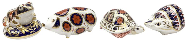 Four Royal Crown Derby paperweights