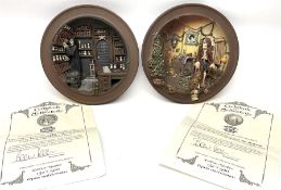 Two Terry Pratchett Discworld limited edition sculptured bas-reliefs