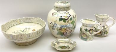 Five pieces of Masons Ironstone 'Paynsley' pattern lustre ware