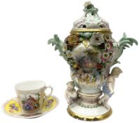 Meissen potpourri vase and cover