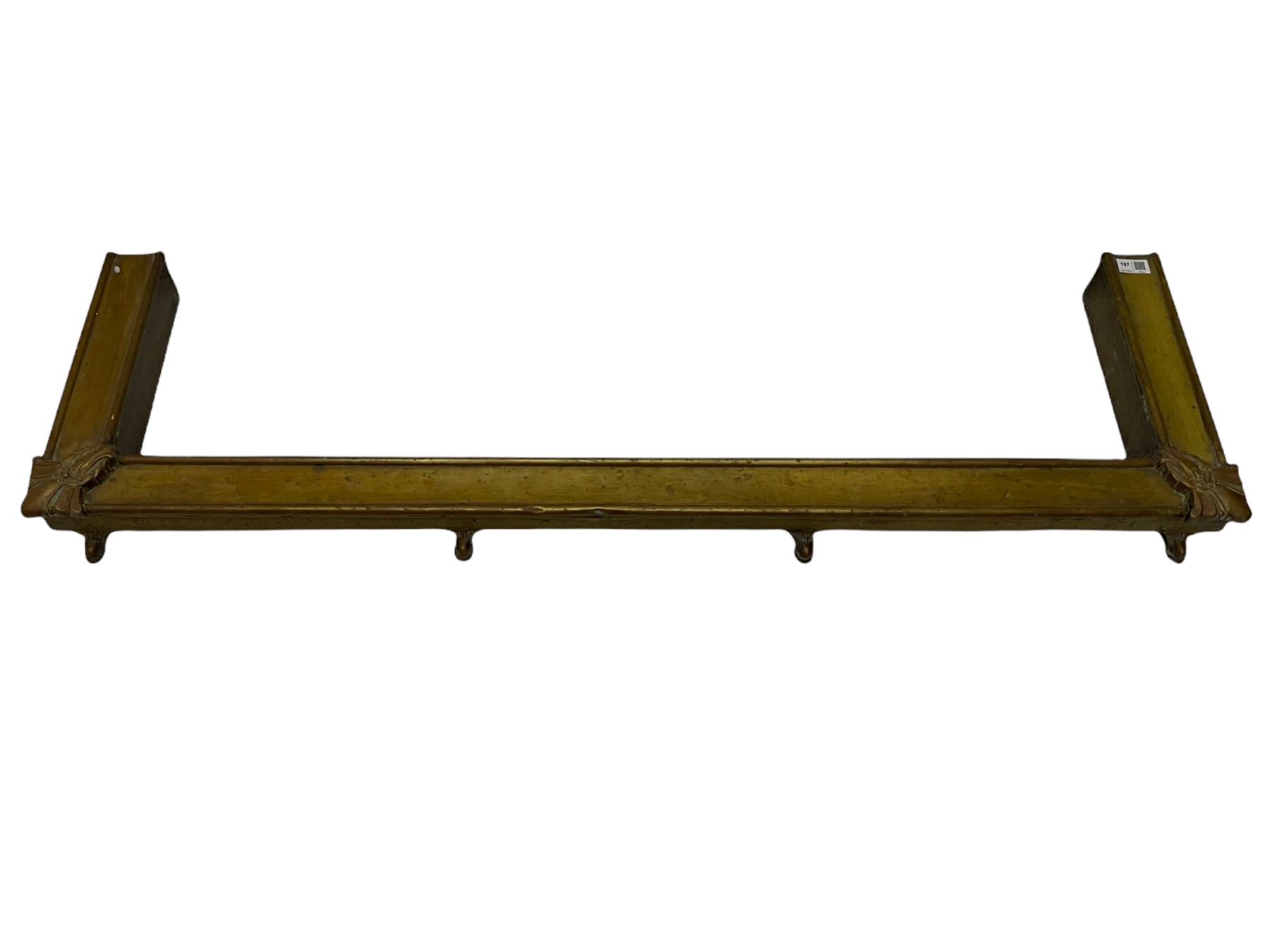 19th century brass fender