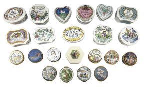 Six Halcyon Days enamel boxes