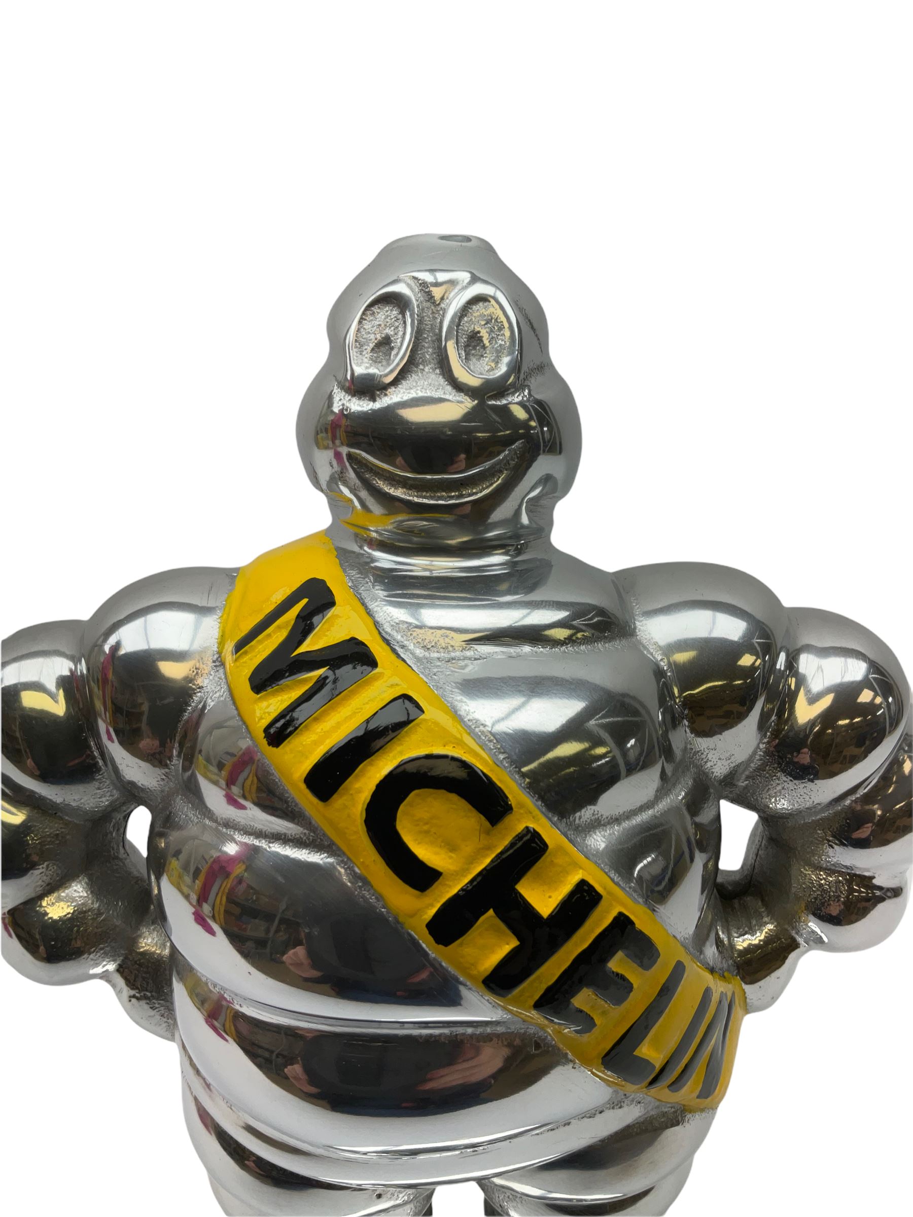 Polished aluminium Michelin man figure - Image 6 of 6