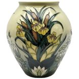 Moorcroft vase of ovoid form decorated in the 'Lamia' pattern by Rachel Bishop