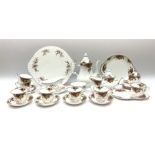 Royal Albert Old Country Roses pattern tea set