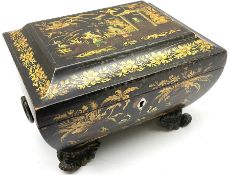 Regency papier-mâché box