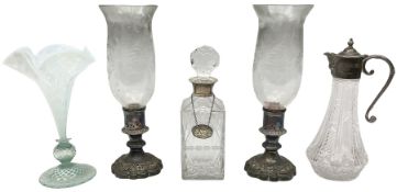 Silver mounted decanter