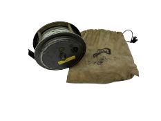 Hardy 'The 3 5/8" Gem' centre pin fly fishing reel; in Ryobi reel bag