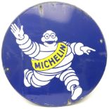 Vintage Michelin enamel advertising sign