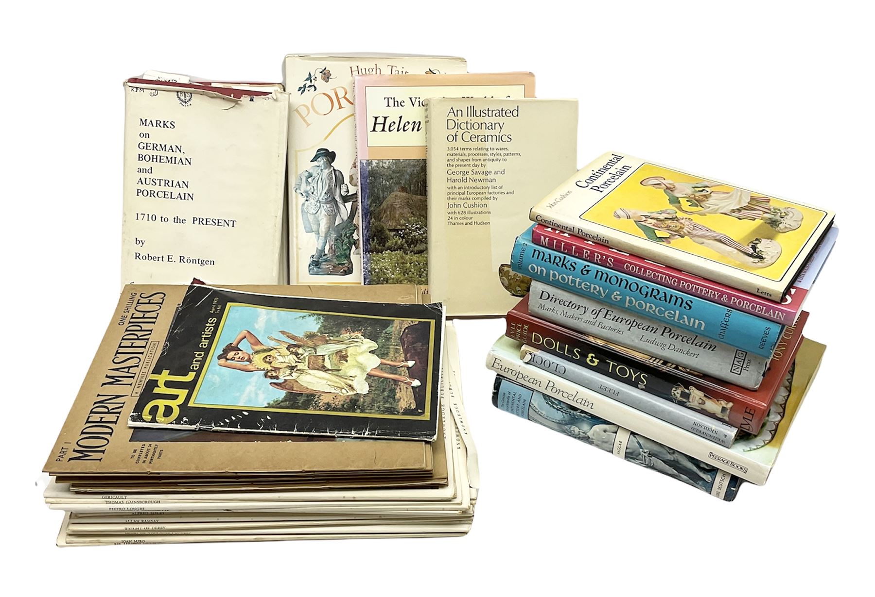 Quantity of antique reference books
