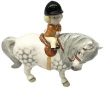 John Beswick 'Learner Rider' figure by Norman Thelwell