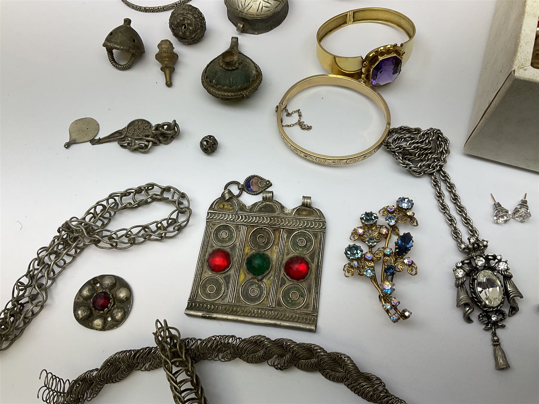 Collection of silver and stone set silver jewellery - Image 4 of 13