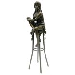 Art Deco style bronze modelled as a female figure